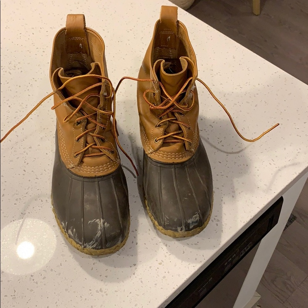 LL Bean Duck Boots. Send offers